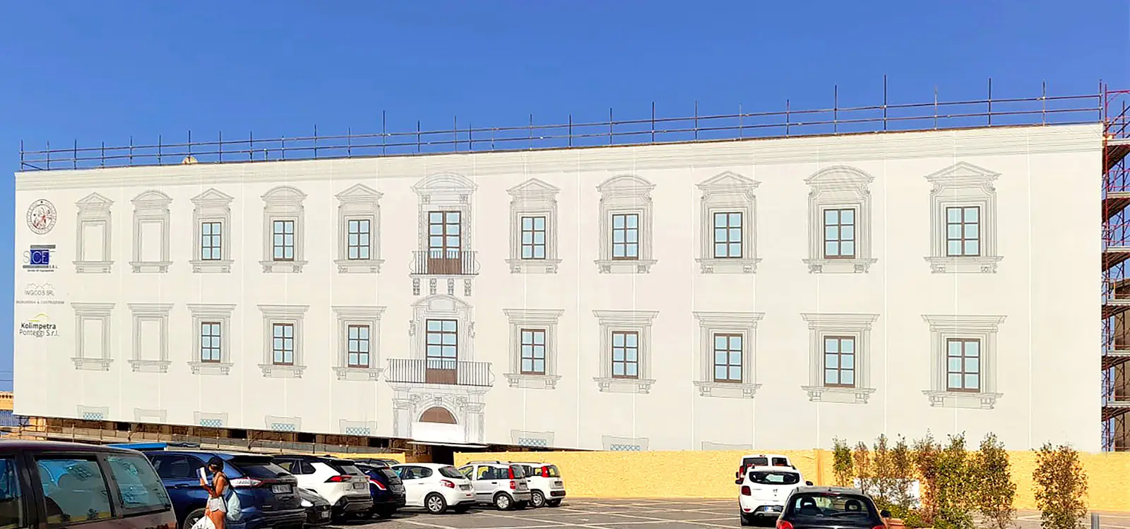telo microforato copertura ponteggio Agrigento